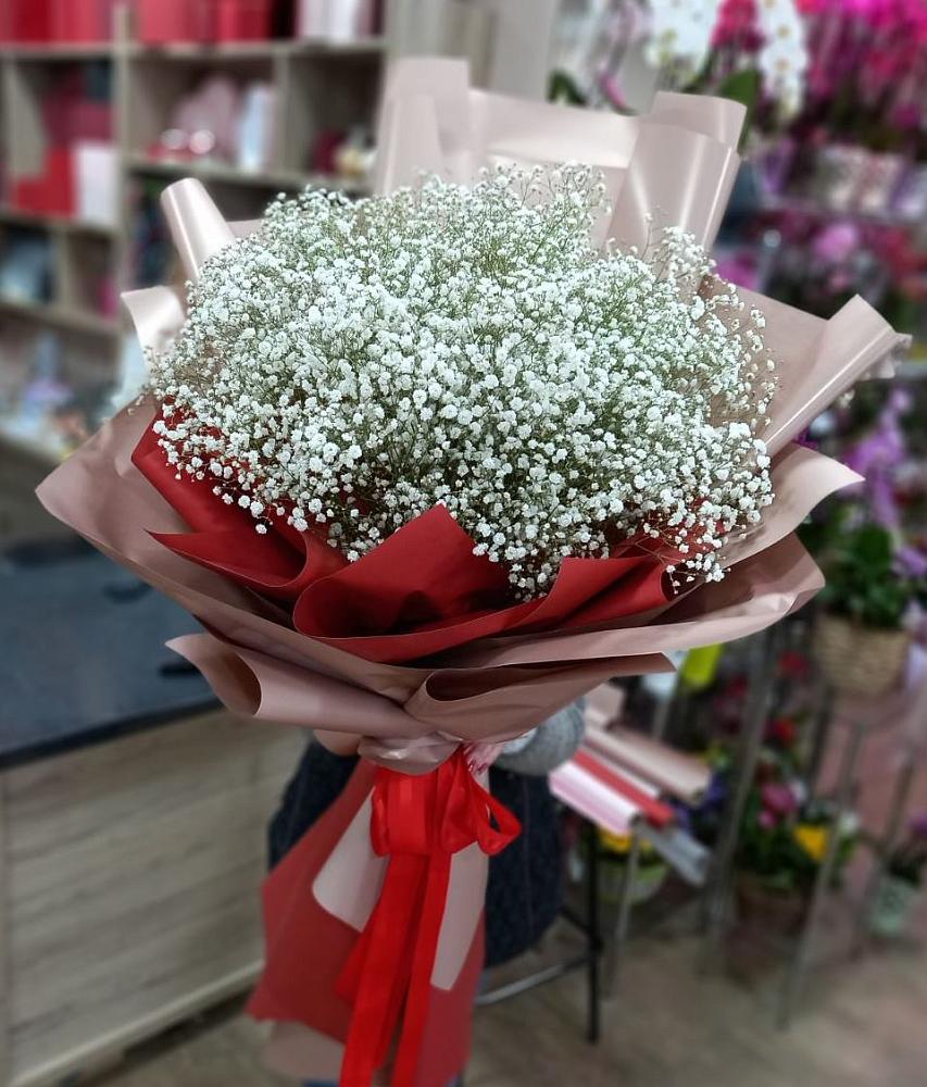 Букет Белые хлопья в Новой Майне Букет цветов из: Гипсофила в Новой Майне