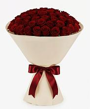 Букет 101 Бордовая роза Блэк Бакарра #REPLACE_PRED# Новой Майне
