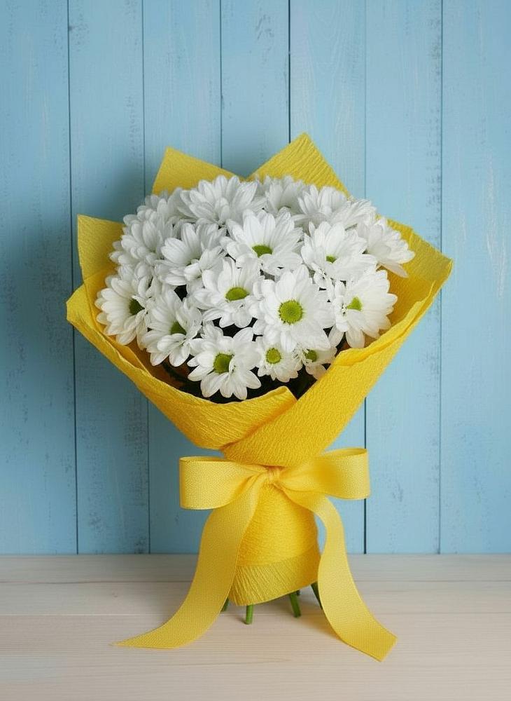 Букет цветов из: Хризантемы в Новой Майне
