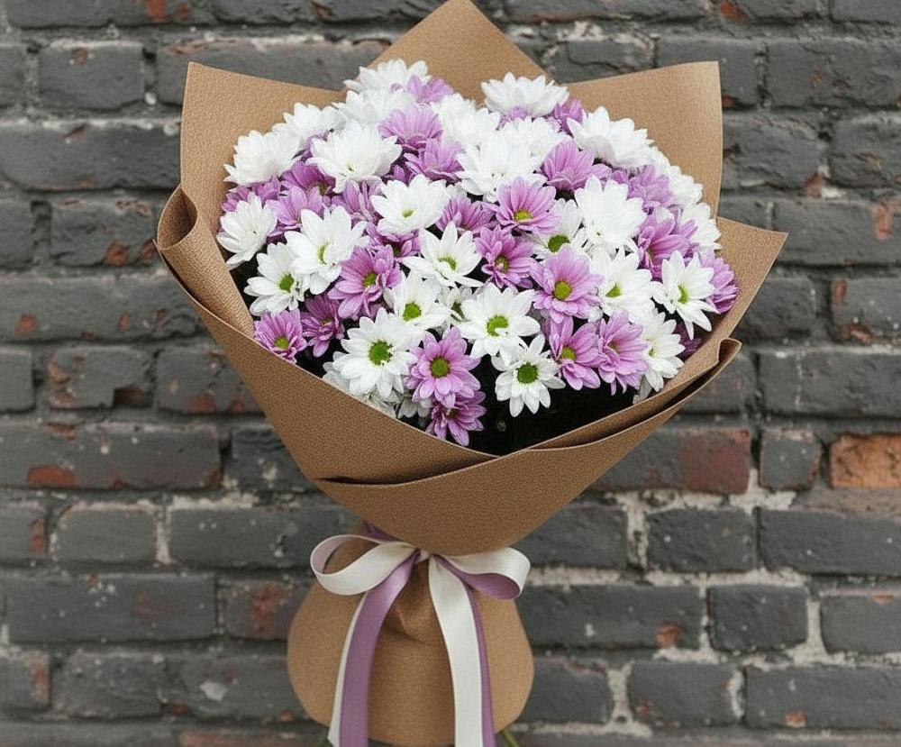 Букет цветов из: Хризантемы в Новой Майне