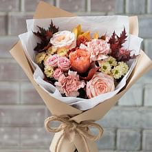Букет цветов из:  Гвоздики, Хризантемы и Розы в Новой Майне