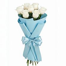 Букет 7 белых роз Проуд #REPLACE_PRED# Новой Майне