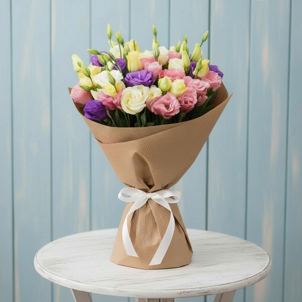 Букет цветов из: Лизиантусы в Новой Майне