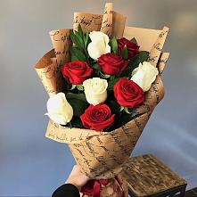 Букет цветов из:  Розы #REPLACE_PRED# Новой Майне