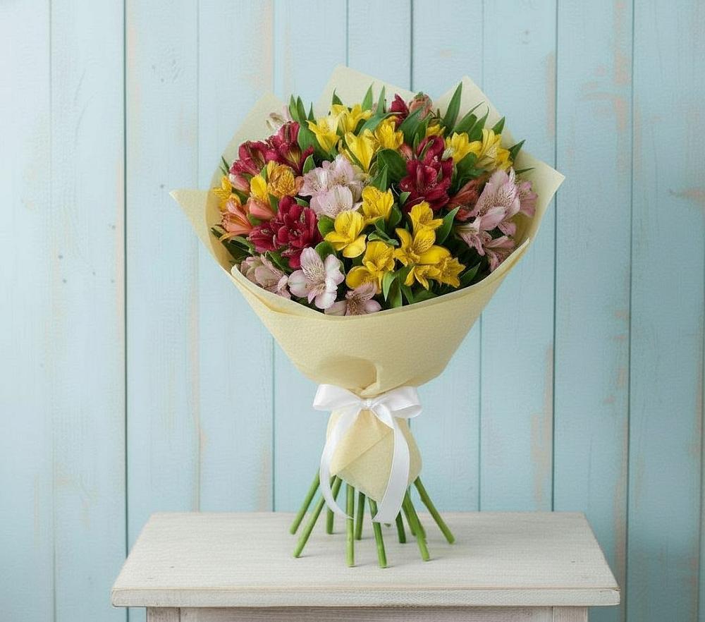 Букет цветов из: Альстромерии в Новой Майне