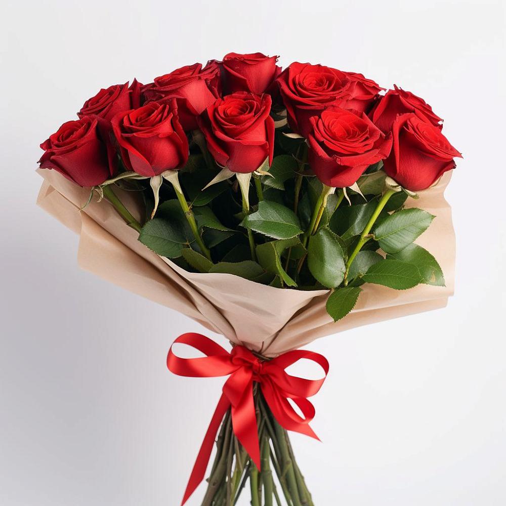 Букет 11 Красных роз Эдлесс Лав в Новой Майне