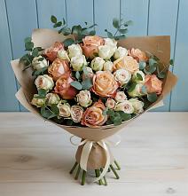 Букет цветов из:  Альстромерии и Розы #REPLACE_PRED# Новой Майне